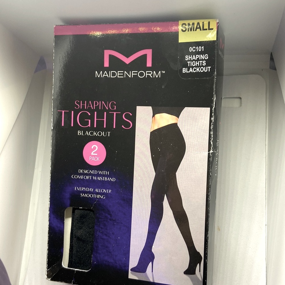 Maidenform blackout shaping tights 2 pk